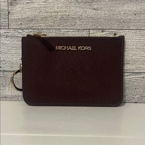 Michael Kors Burgundy Card Holder